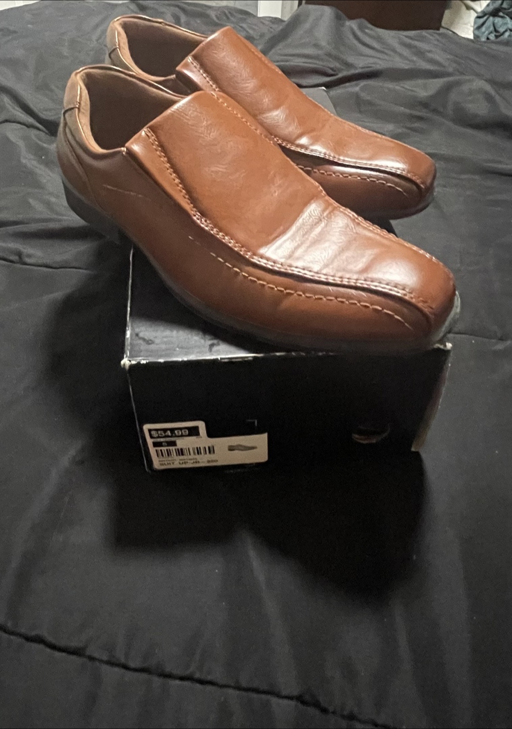 Men's Brown Dress Shoes - Size 5 - photo 3