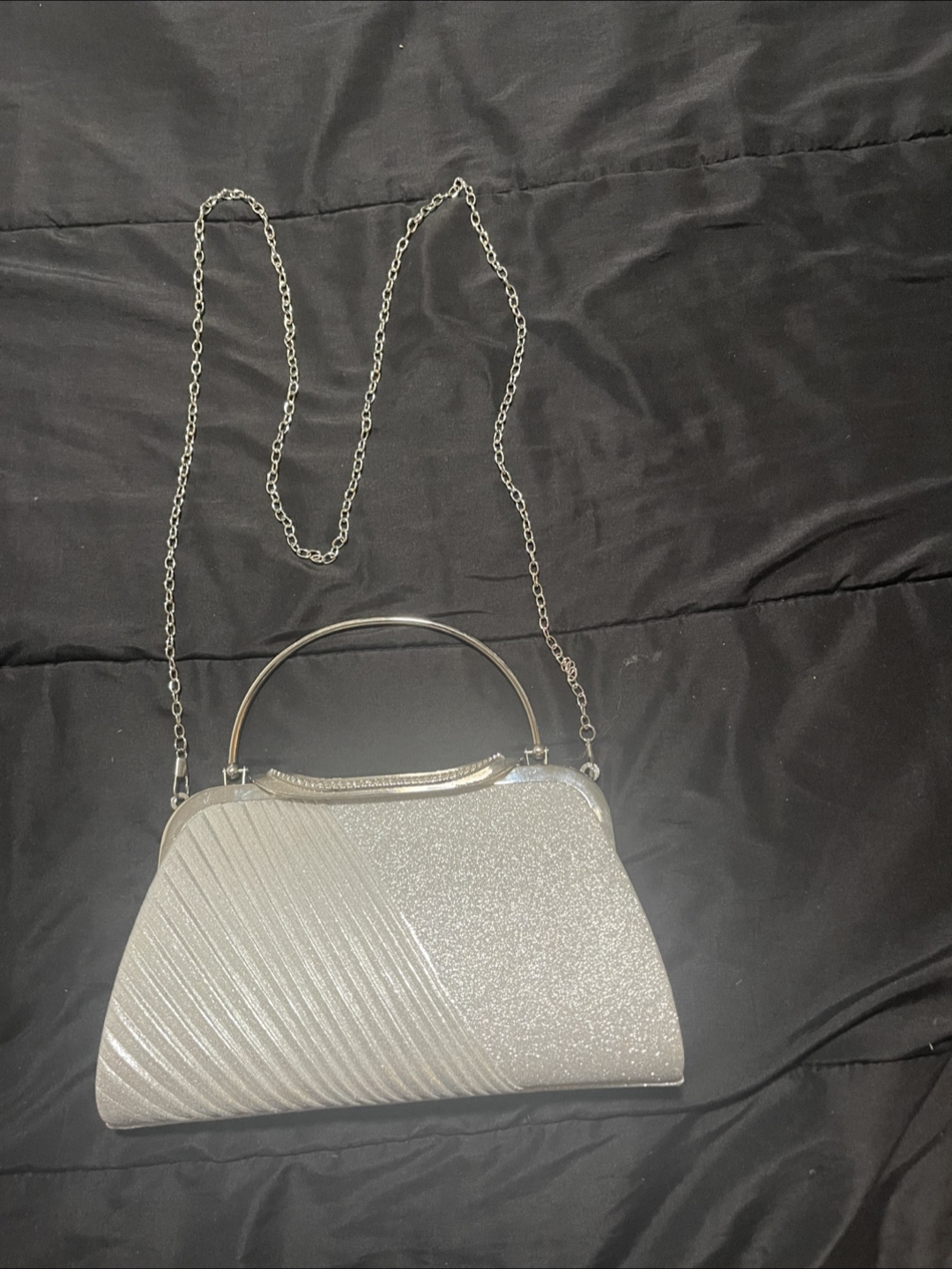 Silver Glitter Evening Clutch - photo 3