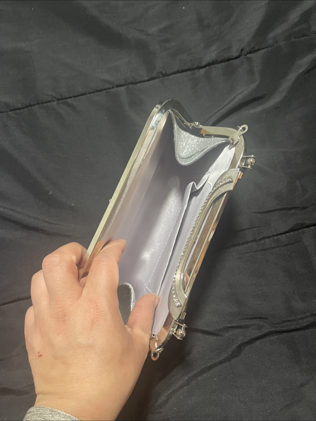 Silver Glitter Evening Clutch - photo 4