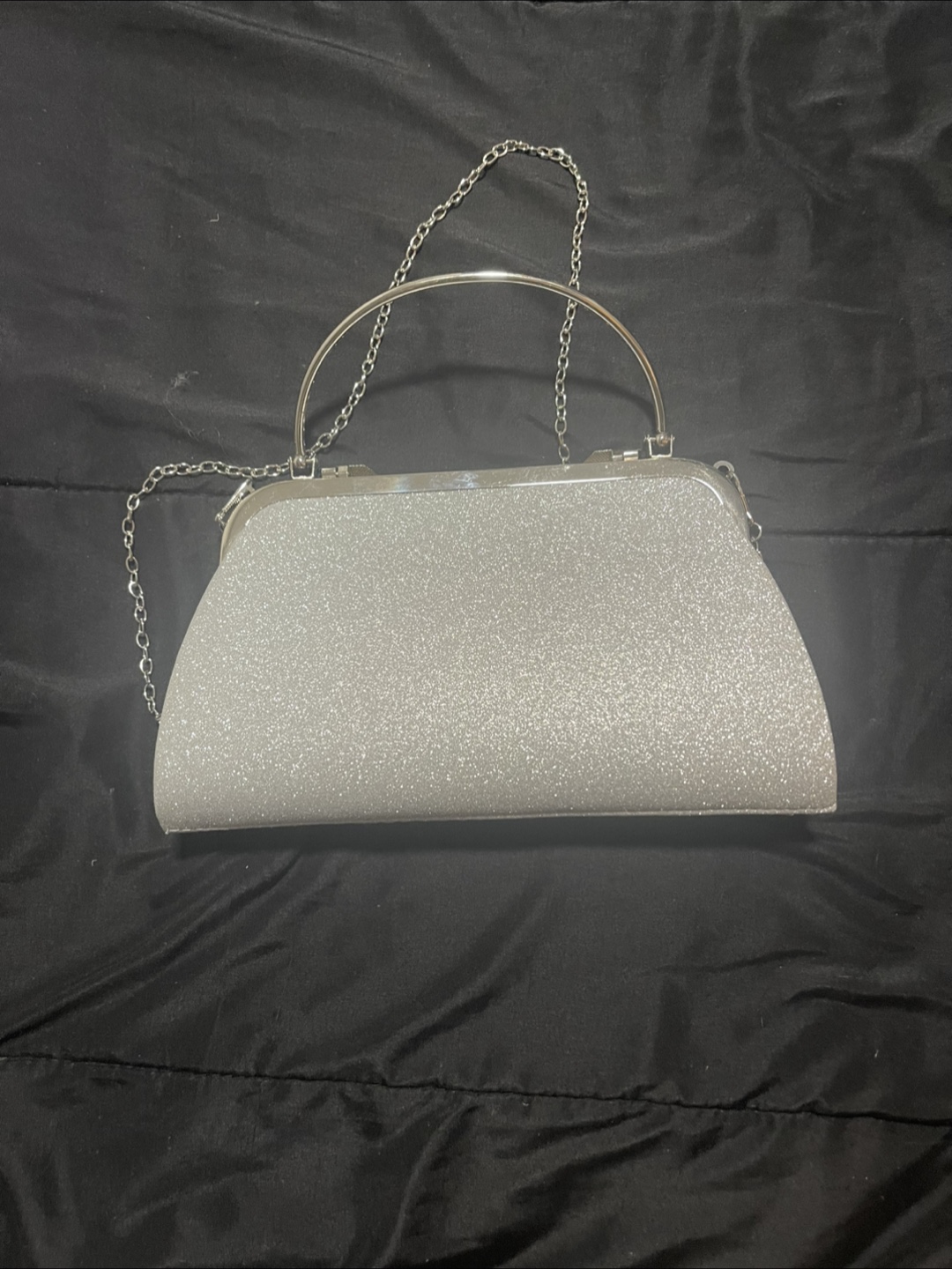 Silver Glitter Evening Clutch - photo 2