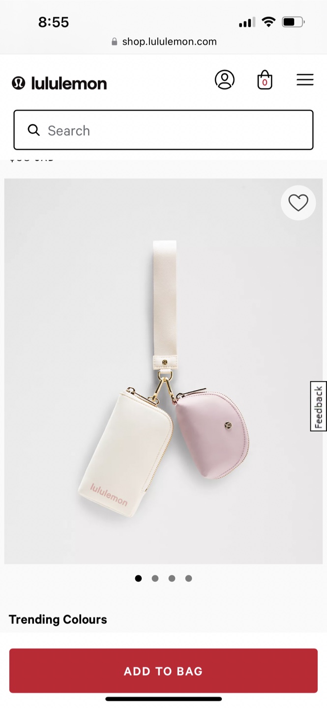 Lululemon pouch wristlet