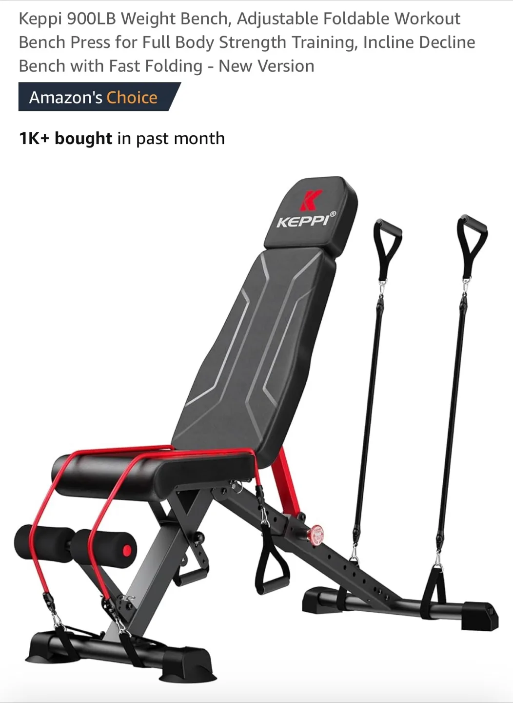 KEPPI Adjustable Foldable Weight Bench image indicator(2)