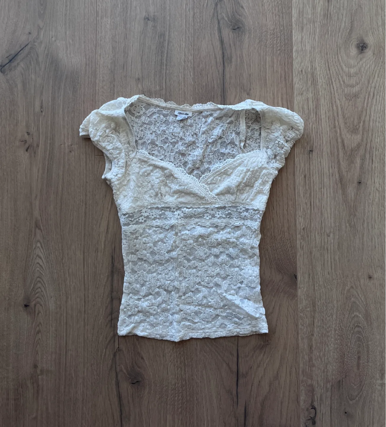Urban Outfitters Lace Short Sleeve Blouse thumbnail