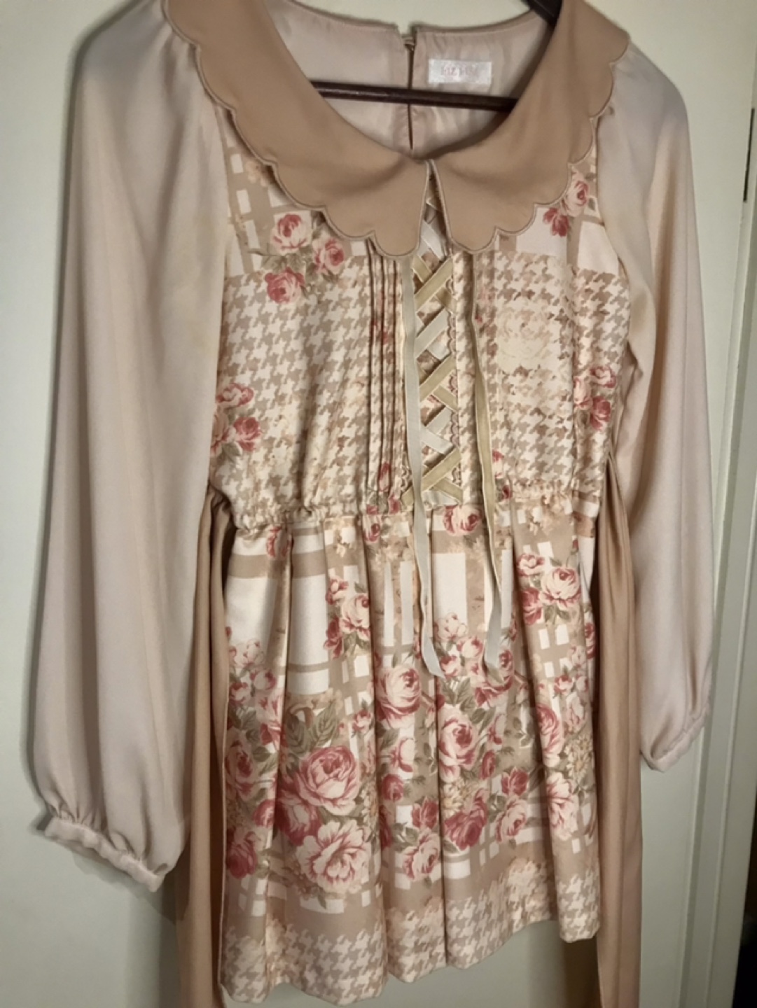 Liz Lisa Dress - Floral and Houndstooth Print - photo 2
