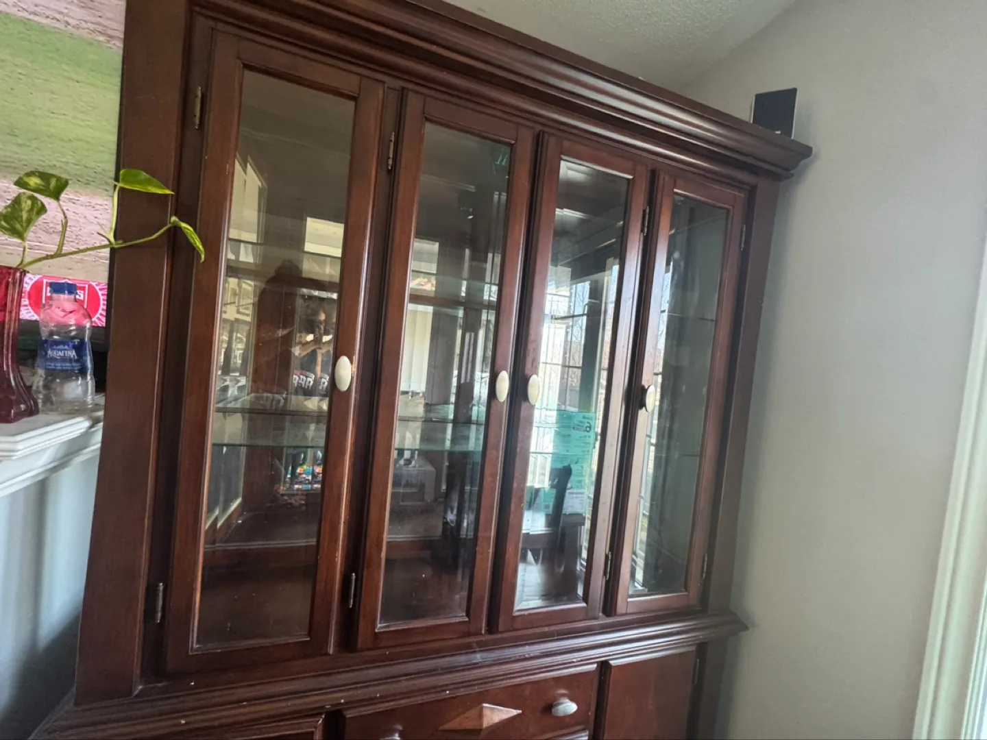 Dark Brown Wooden Cabinet