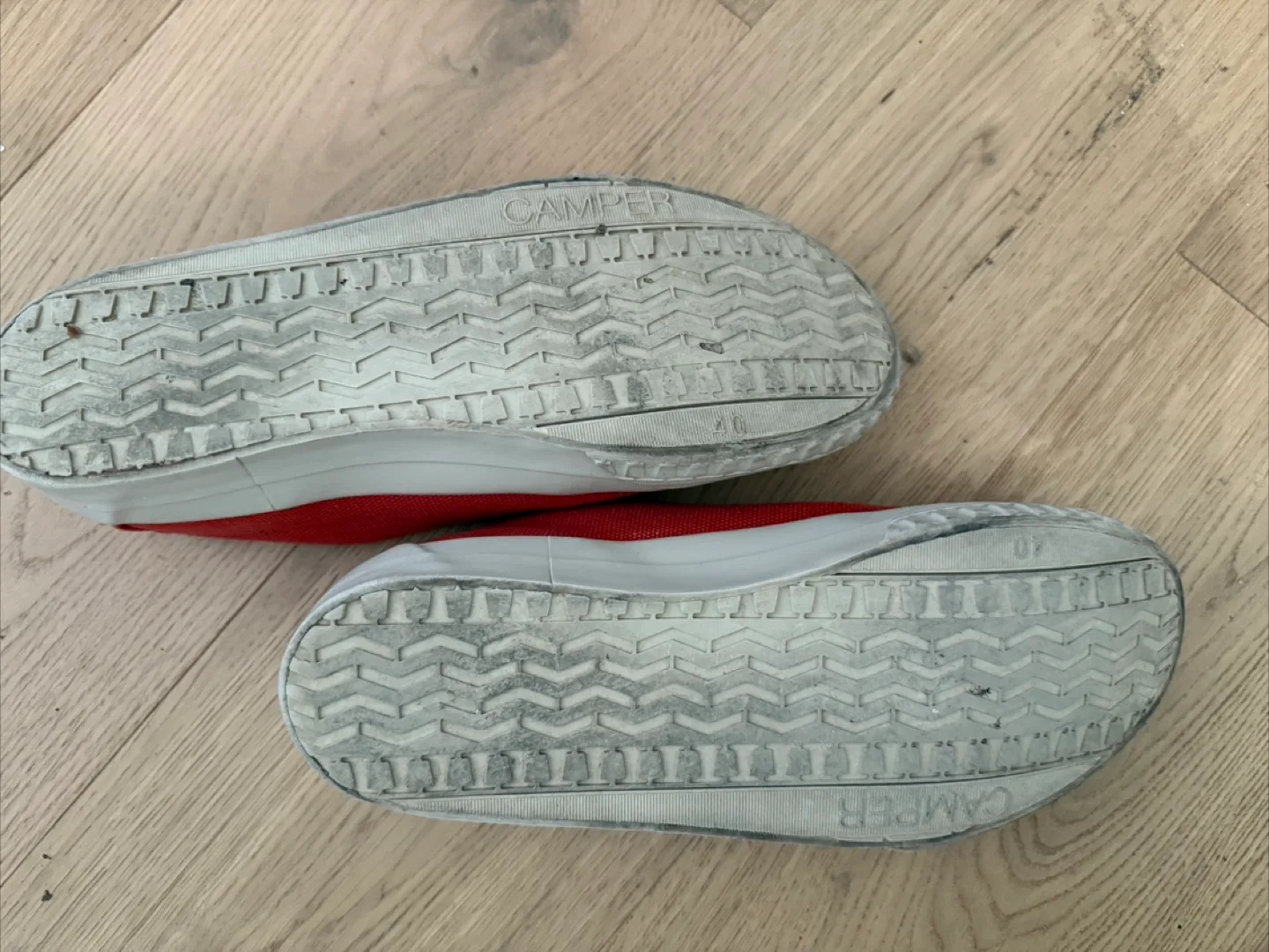Camper Red Canvas Low-Top Sneakers image indicator(4)