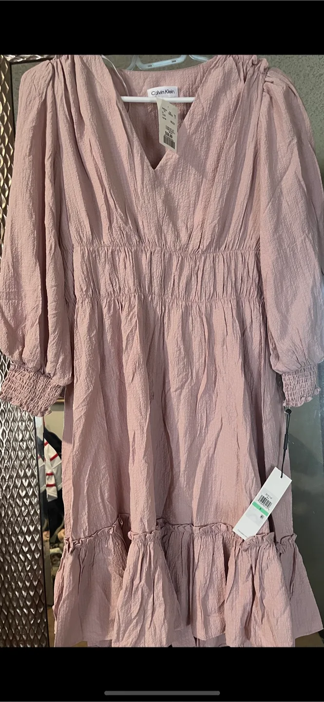 Calvin Klein Dusty Rose Mini Dress thumbnail