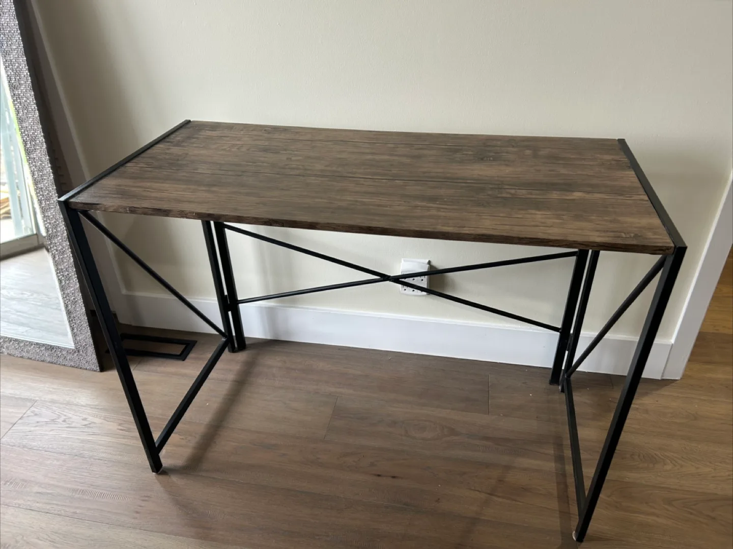 Computer Desk - Rustic Brown/Grey thumbnail
