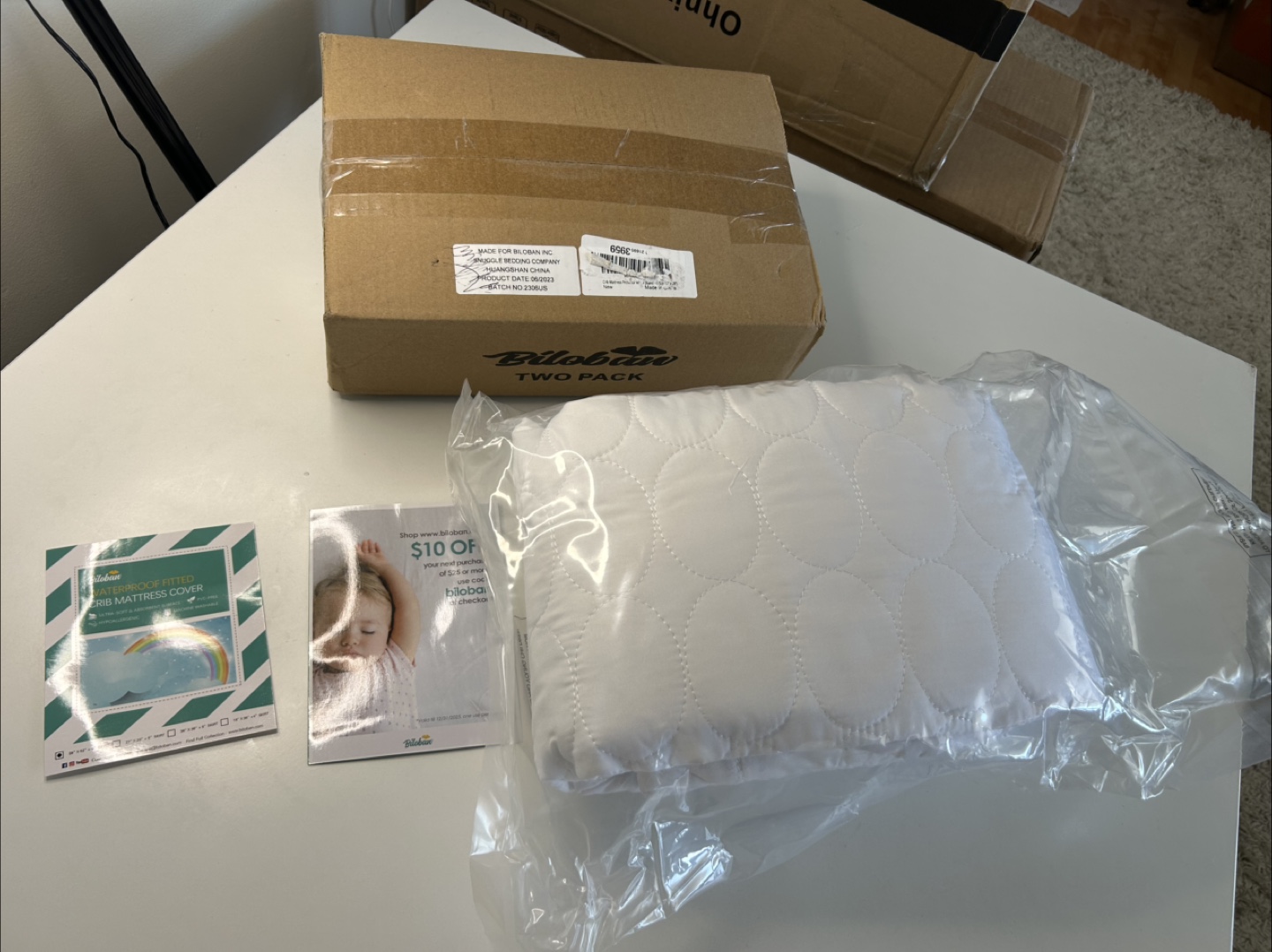 New Biloban Crib Mattress Protector - Two Pack - photo 2