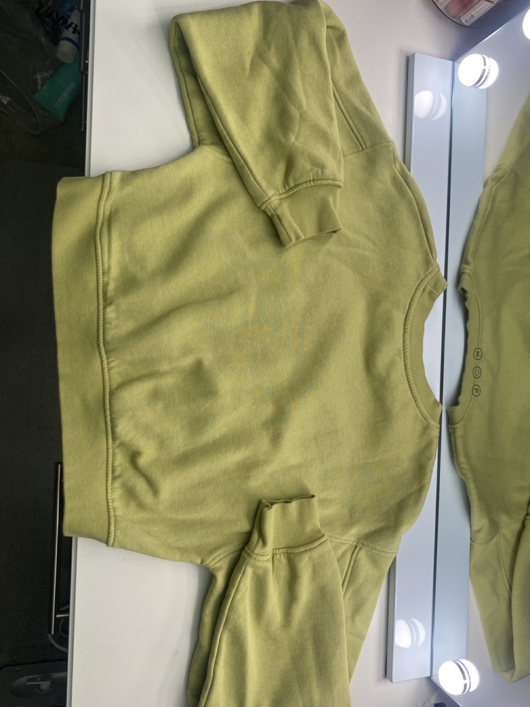 ZARA Lime Green Crewneck Sweatshirt Size Small - photo 2