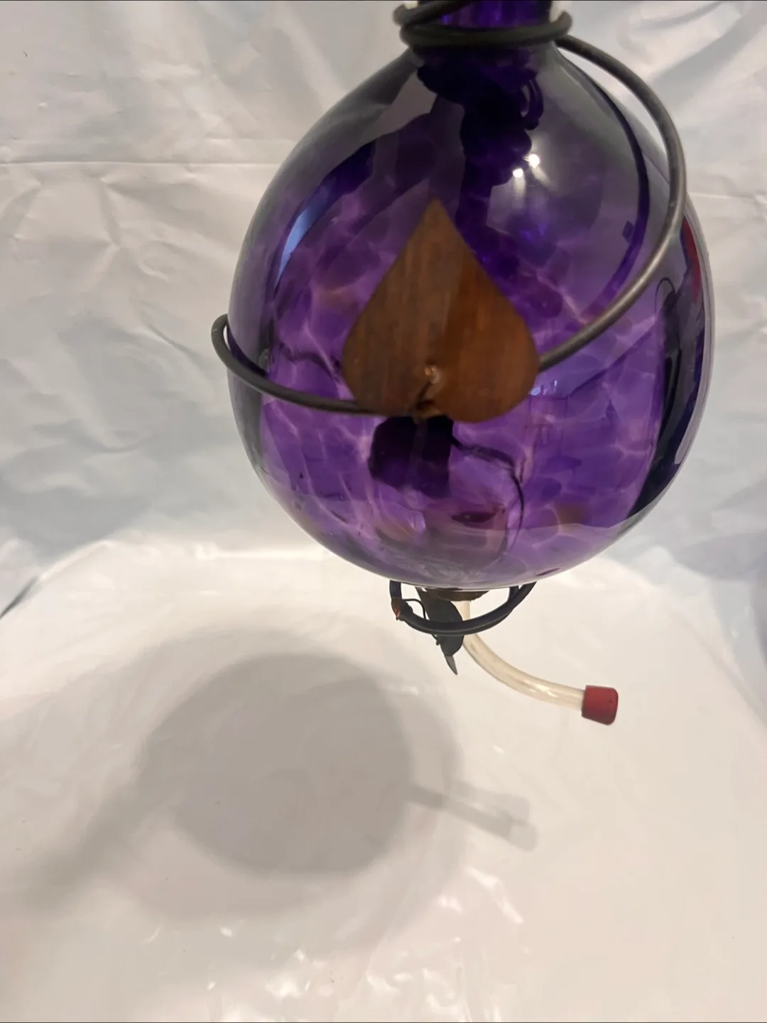 Purple Glass Hummingbird Feeder image indicator(4)