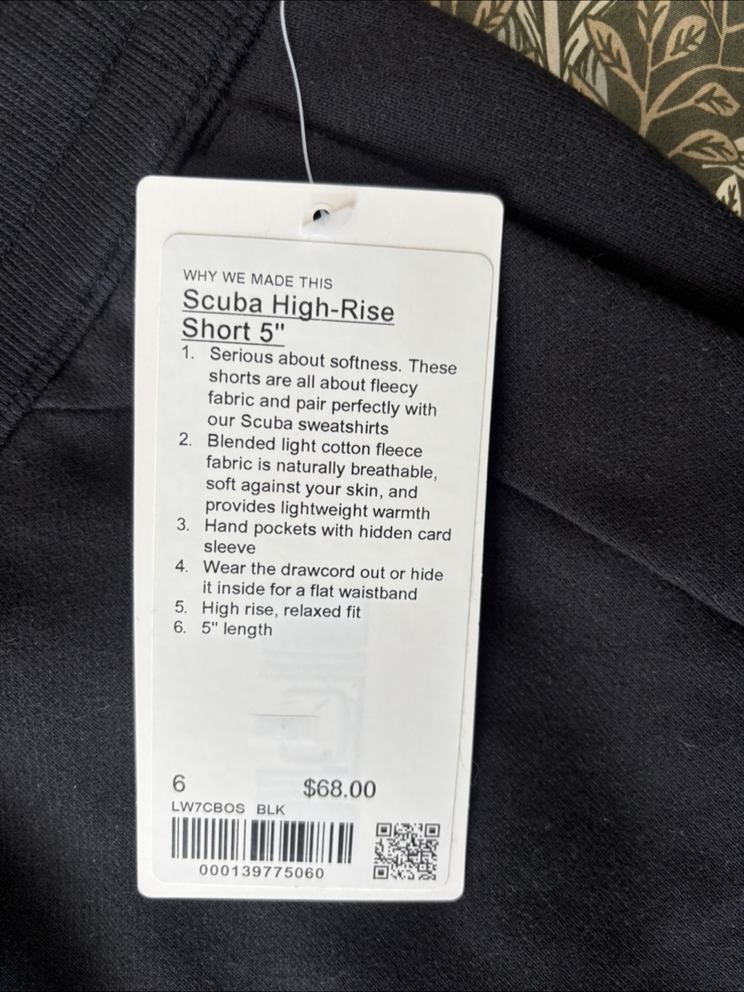 Lululemon Scuba High-Rise Short 5" - Size 6 - Black - photo 3