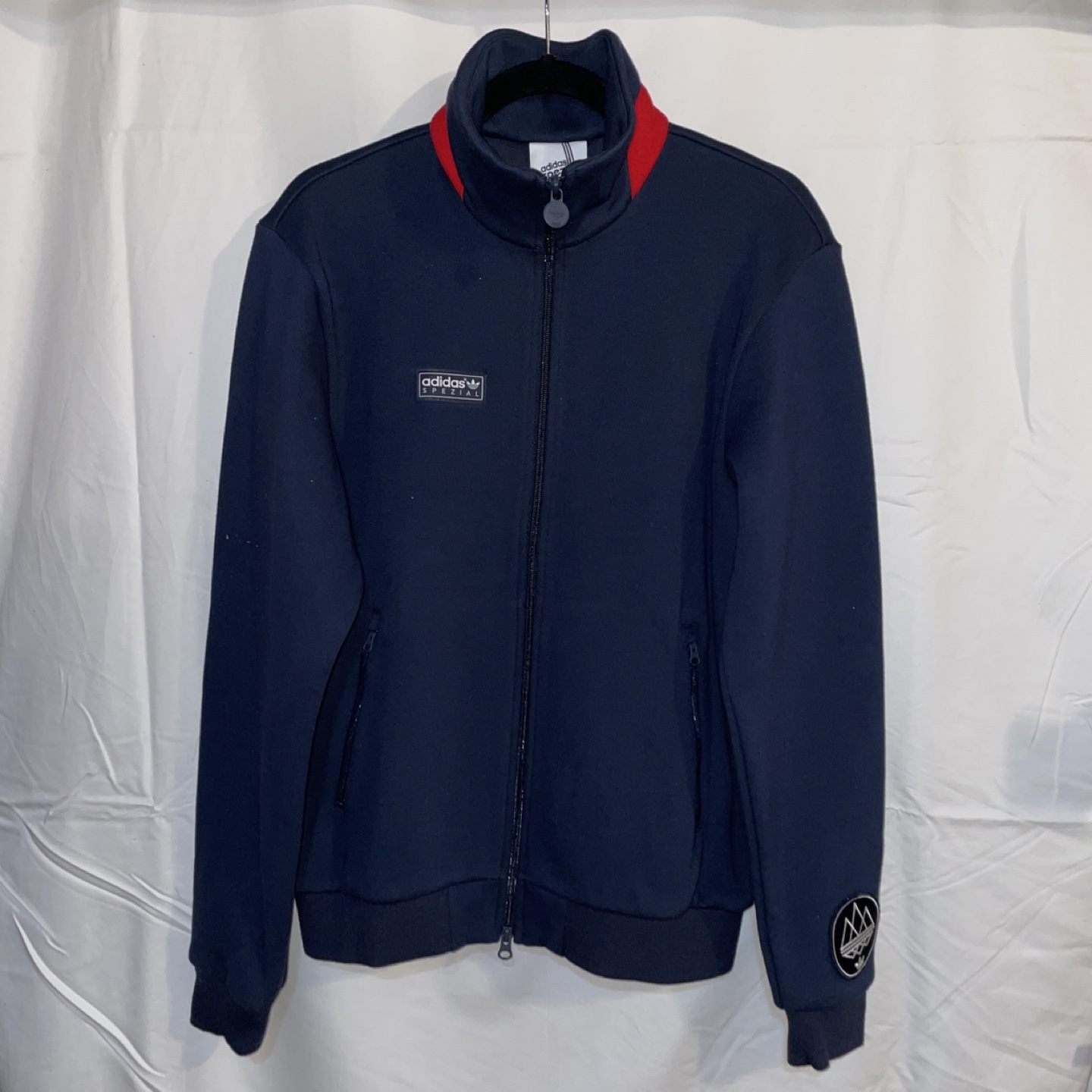 Adidas Spezial Full-zip Sweater - Navy Blue (Men's S)