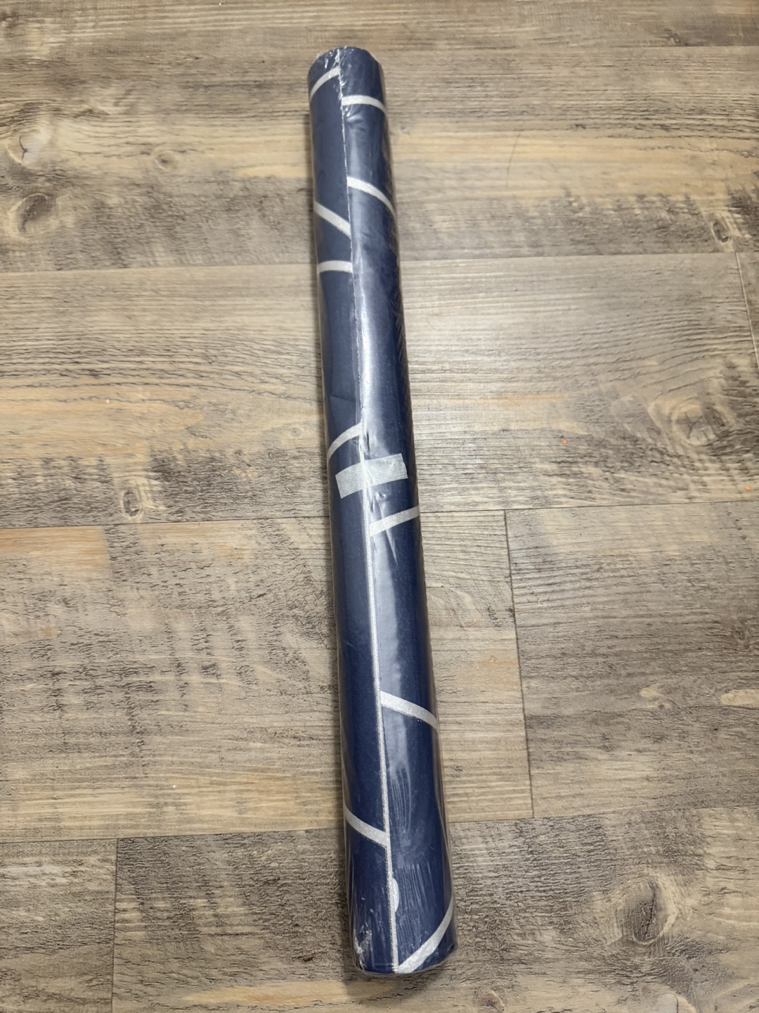 Navy Blue and Silver Geometric Wallpaper Roll - photo 3
