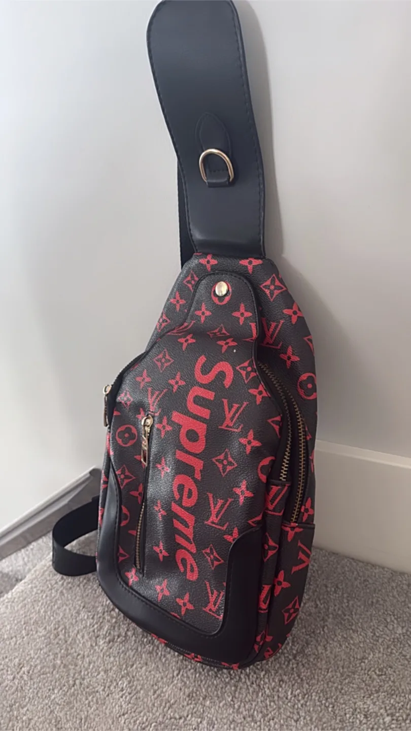 Supreme Louis Vuitton Inspired Sling Bag image indicator(2)