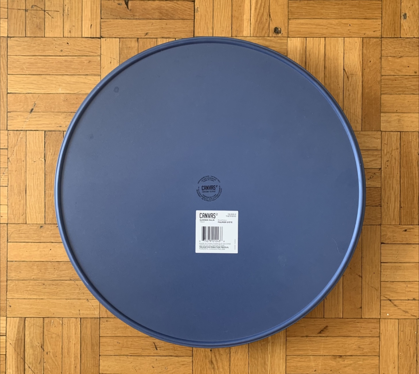 CANVAS Bamboo Fibre Summer Palm Outdoor Circular Tray (New) - photo 2