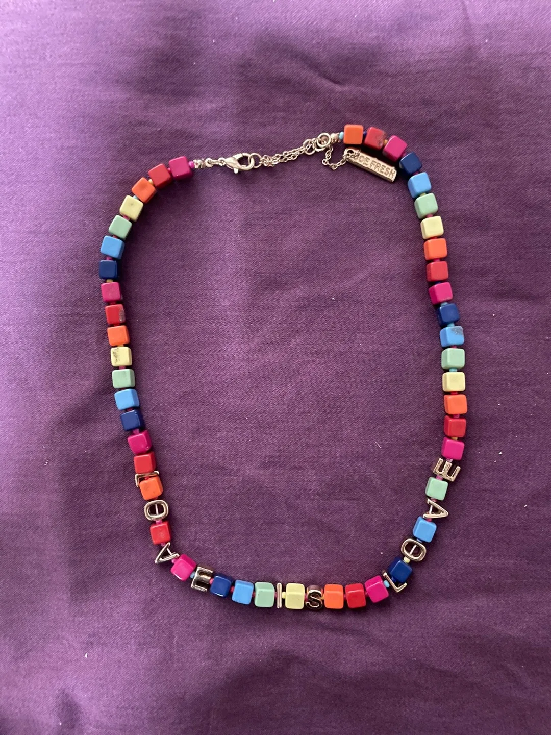 Multicoloured Love Is Love Necklace thumbnail