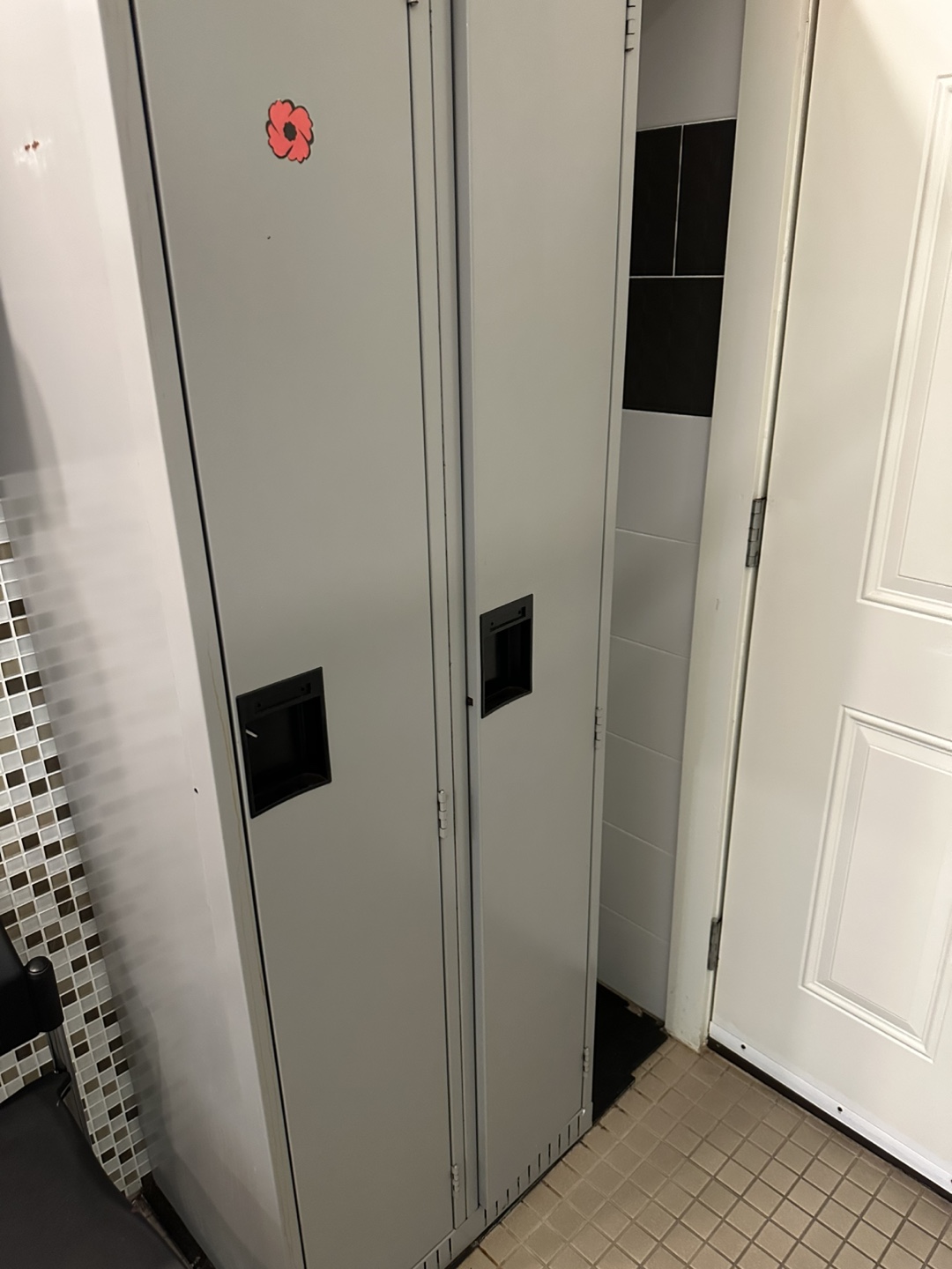 Double Locker - Grey Metal Storage Unit