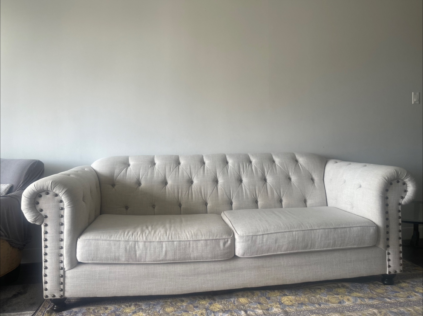 2 Elegant Button-Tufting Sofa - photo 4