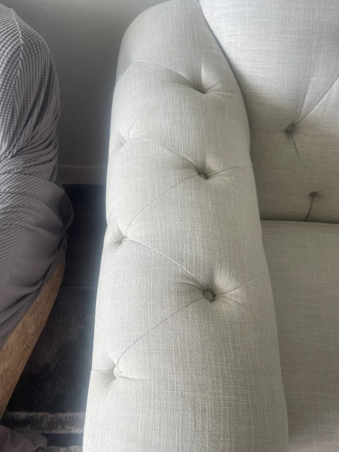 2 Elegant Button-Tufting Sofa thumbnail