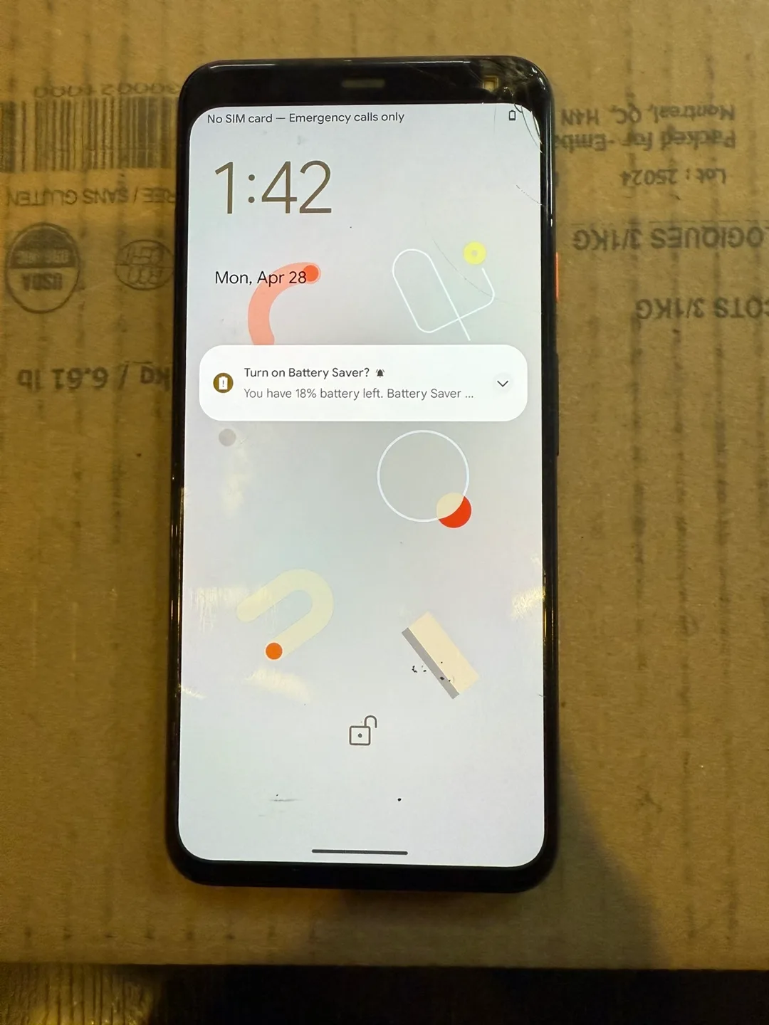 Google Pixel 4 XL - 128 GB - For Parts or Repair thumbnail
