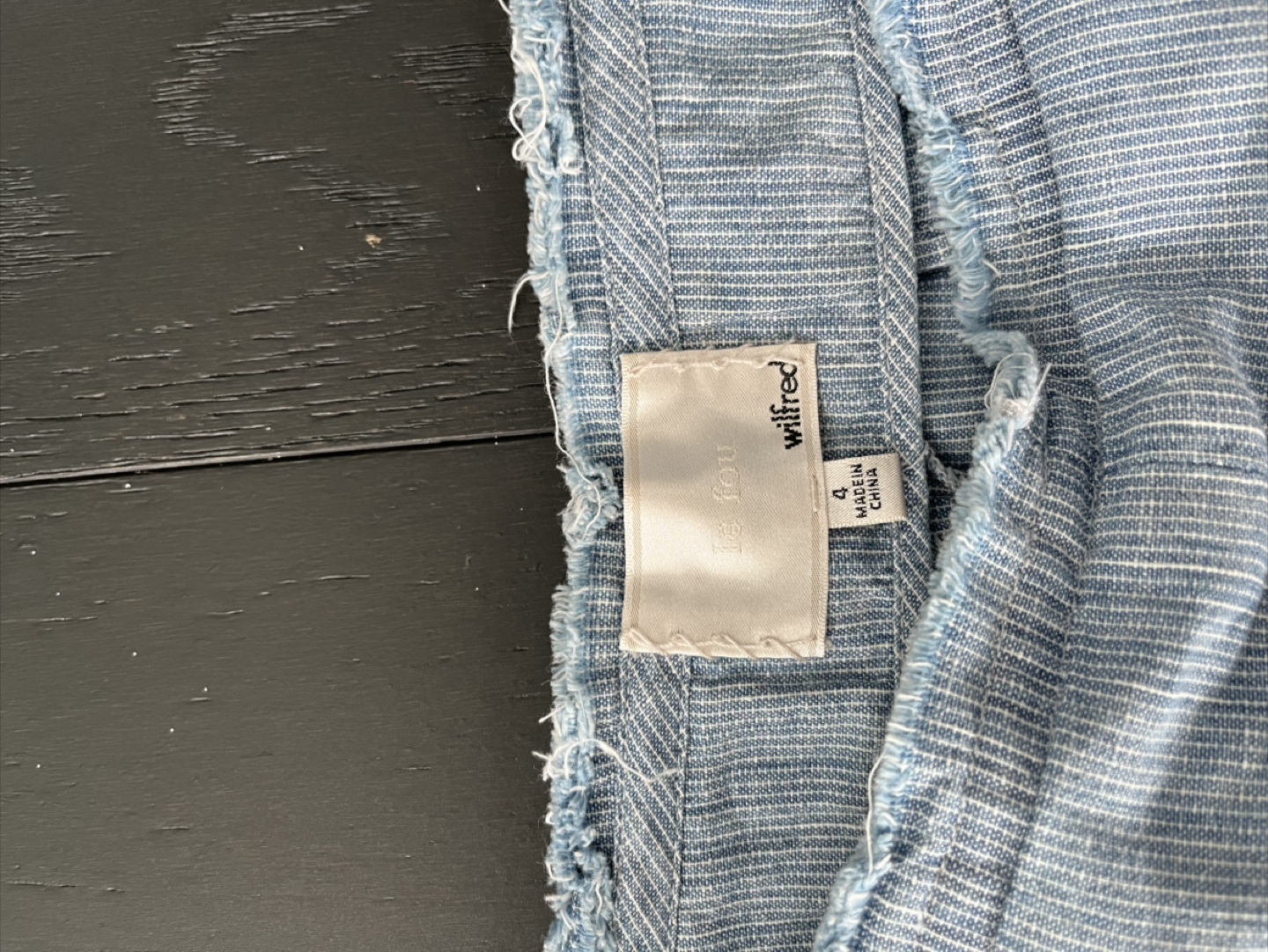 Wilfred Free Blue Striped Linen Shorts - photo 3