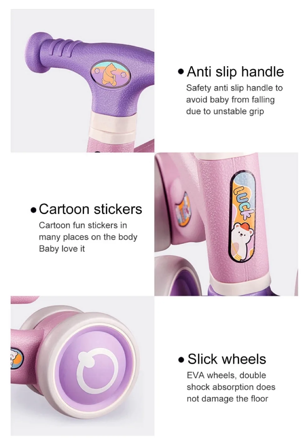 Kids Balance Bike Toddler Ride On Toy image indicator(3)