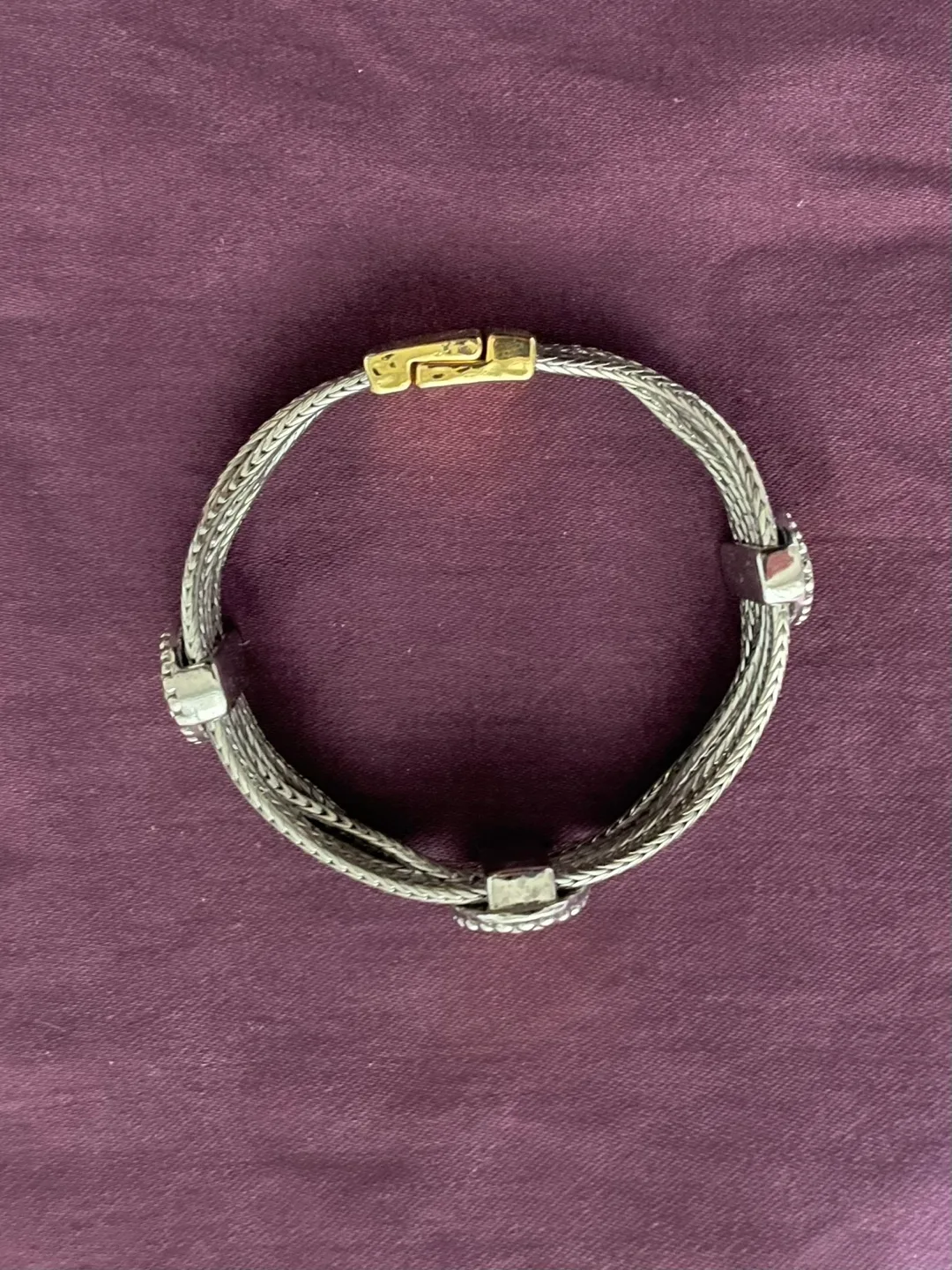 Gorgeous Silver and Gold Bracelet image indicator(2)