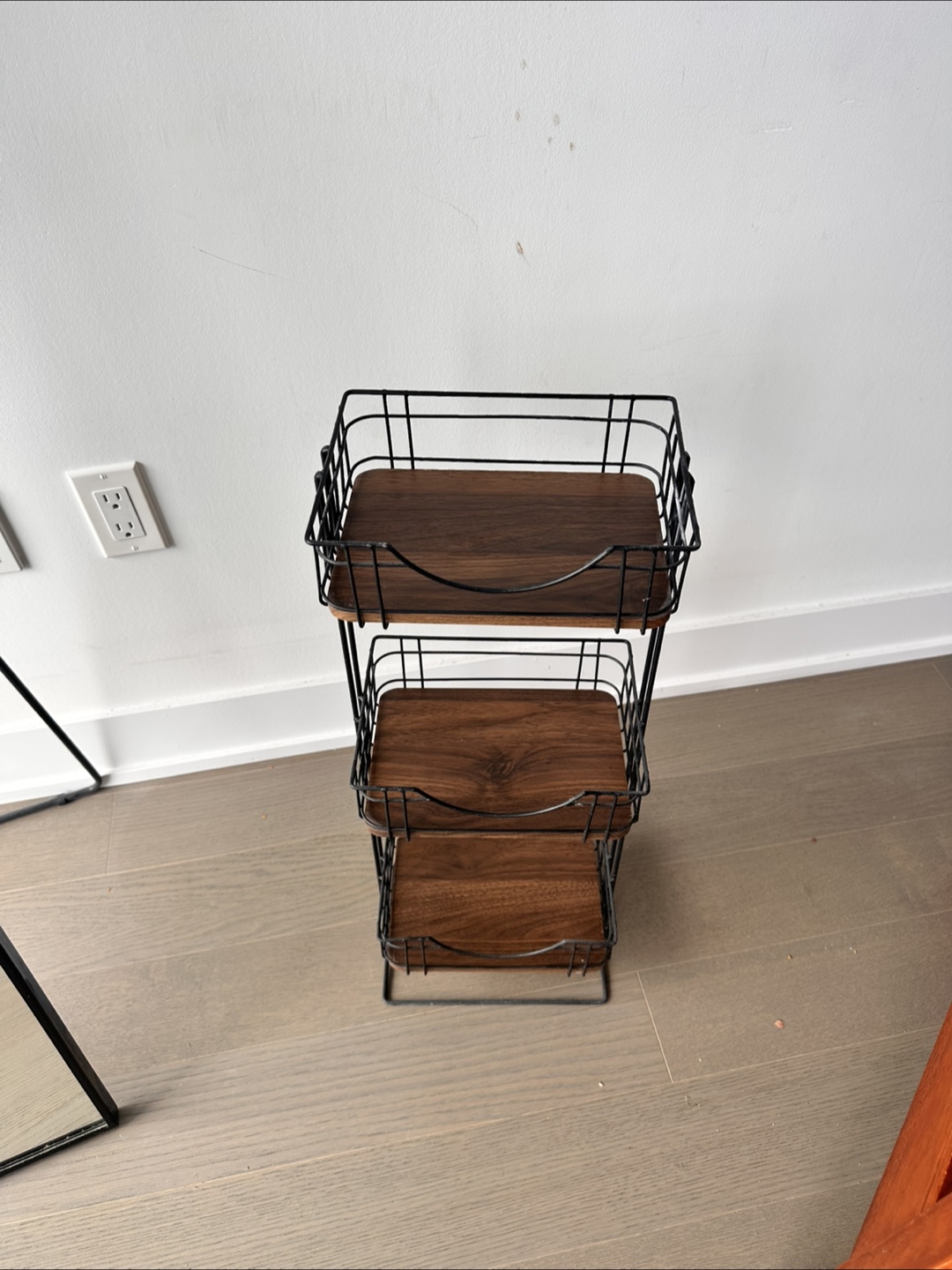 Three-Tier Wire Basket Organizer