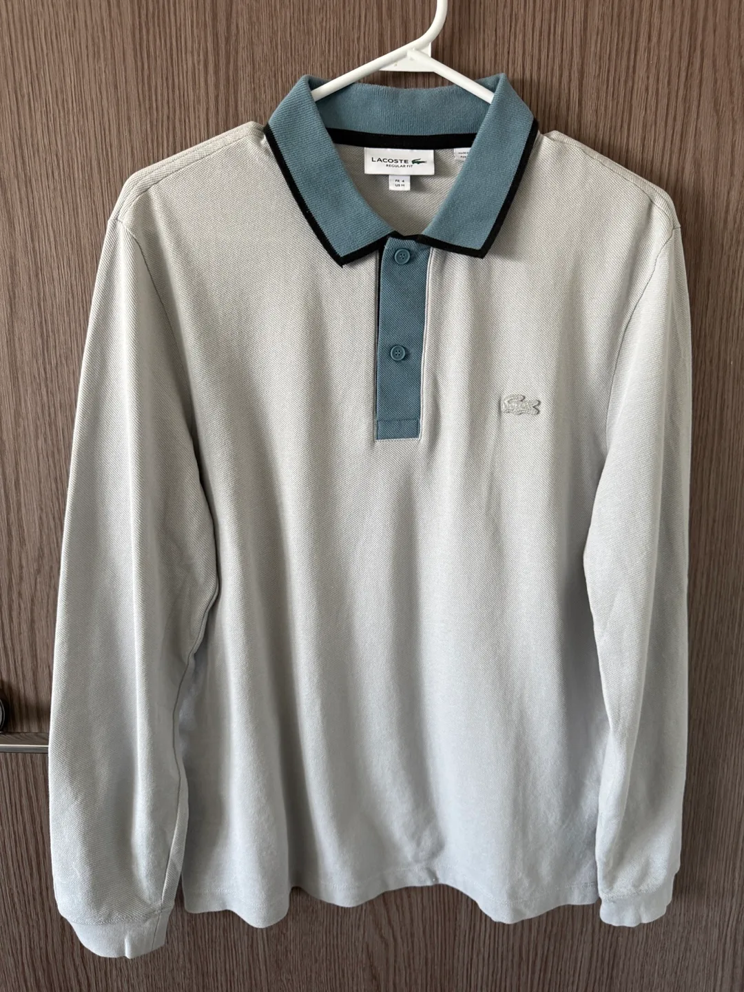 Men's Lacoste Long Sleeve Polo Shirt - Size M thumbnail