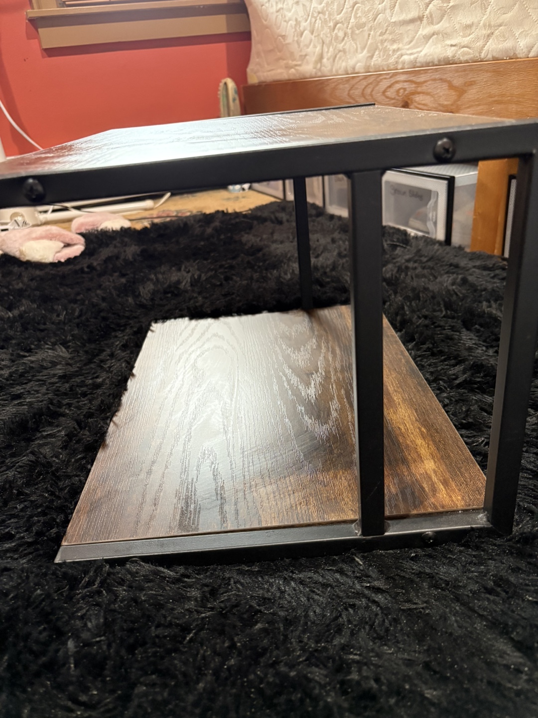 Two-Tier Wooden Storage Shelf - photo 3