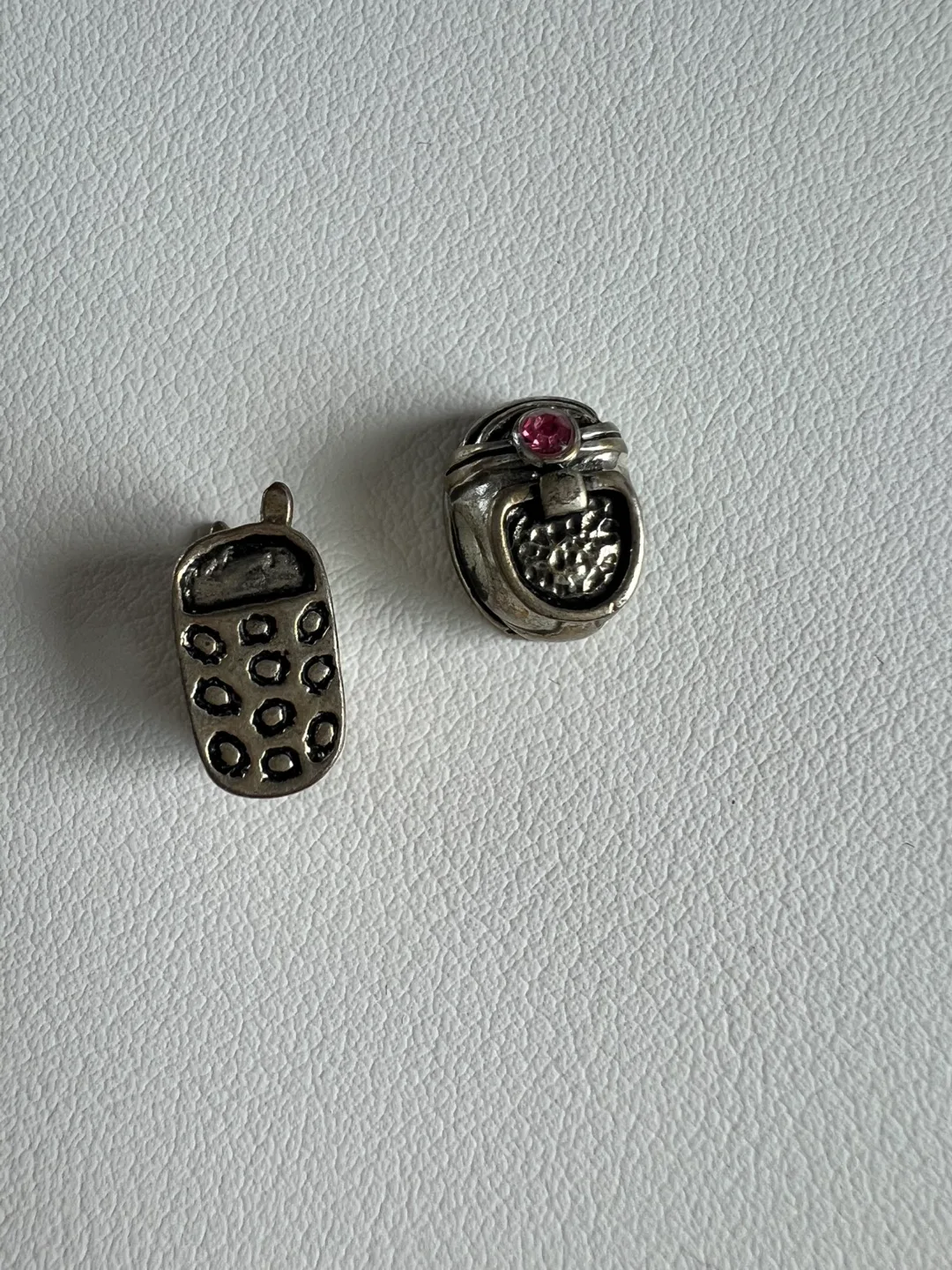 Vintage 00s Pandora charms silver cell phone, shoe thumbnail