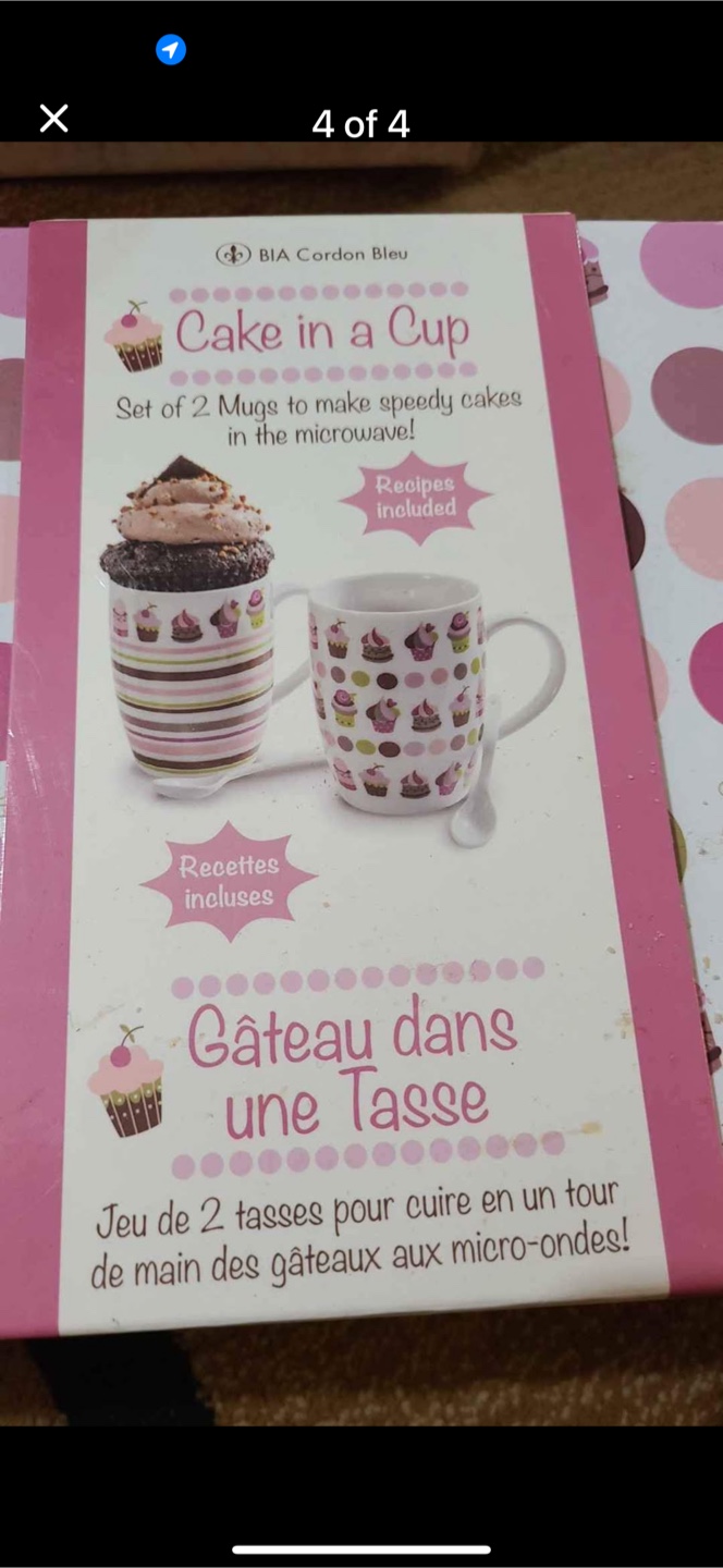 BIA Cordon Bleu Cake in a Cup Mug Set