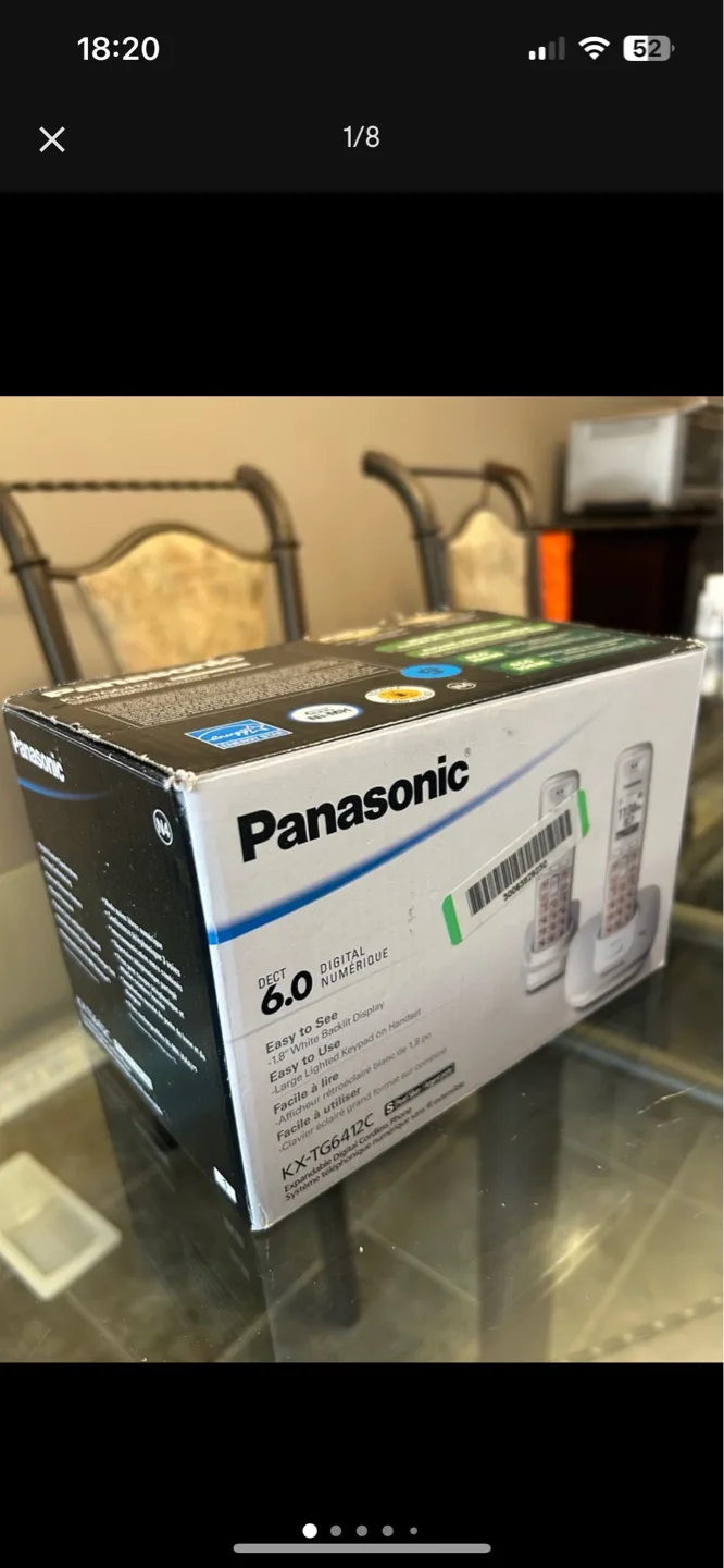 New Panasonic Wireless Phone (KX-TG6412C) thumbnail