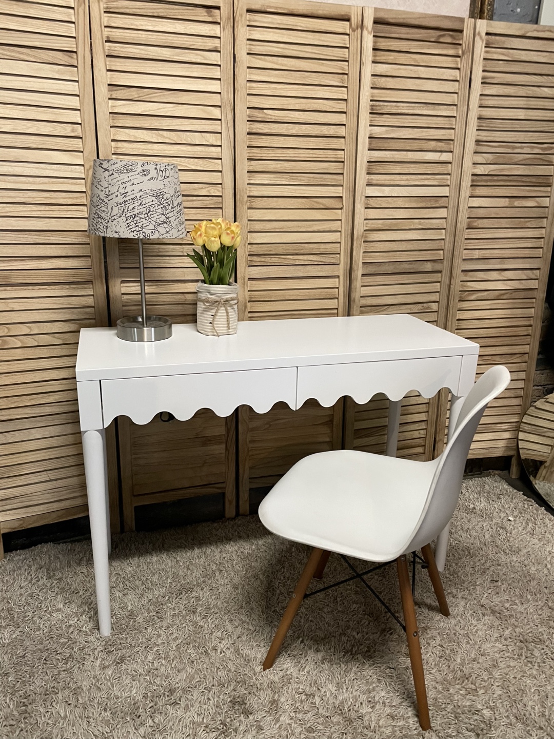 Desk with chair