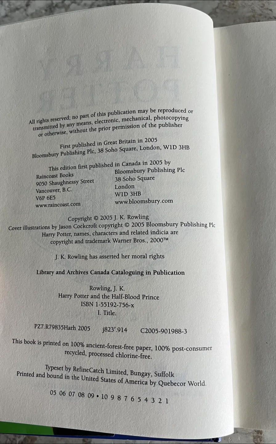 Harry Potter and the Half-Blood Prince Hardcover Book image indicator(6)