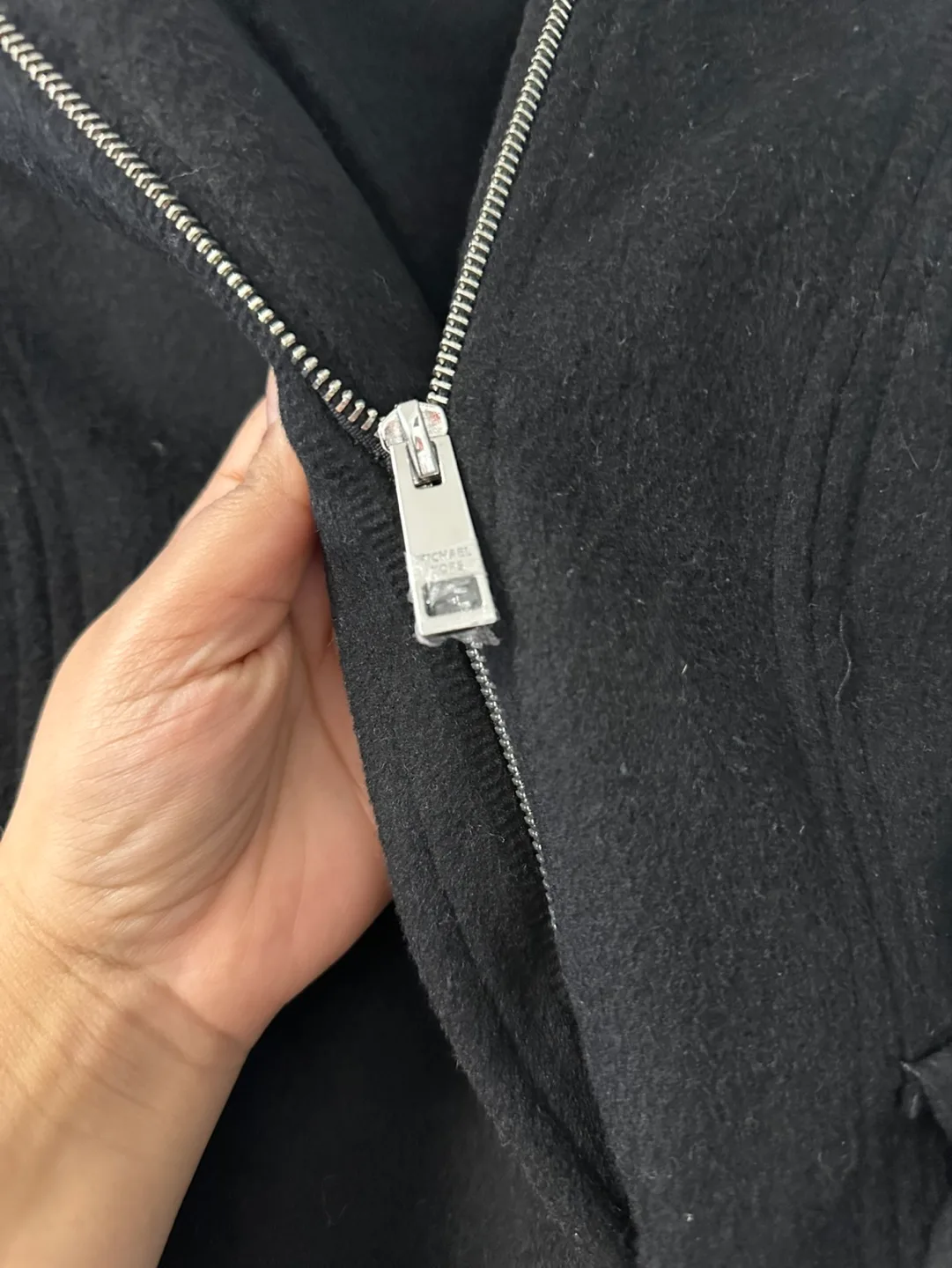 Brand New Michael Kors Black Belted Coat - XS image indicator(3)