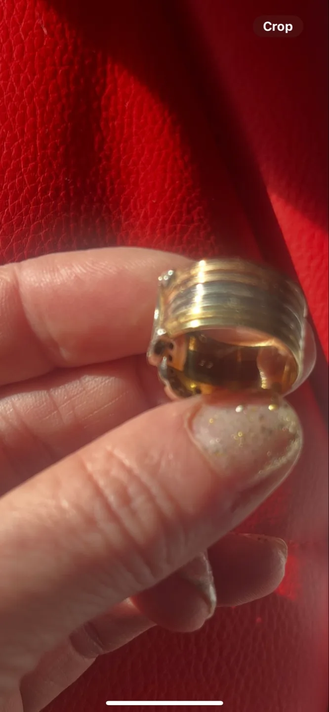 Cartier Estate Diamond Tri color 18k Gold Ring image indicator(5)