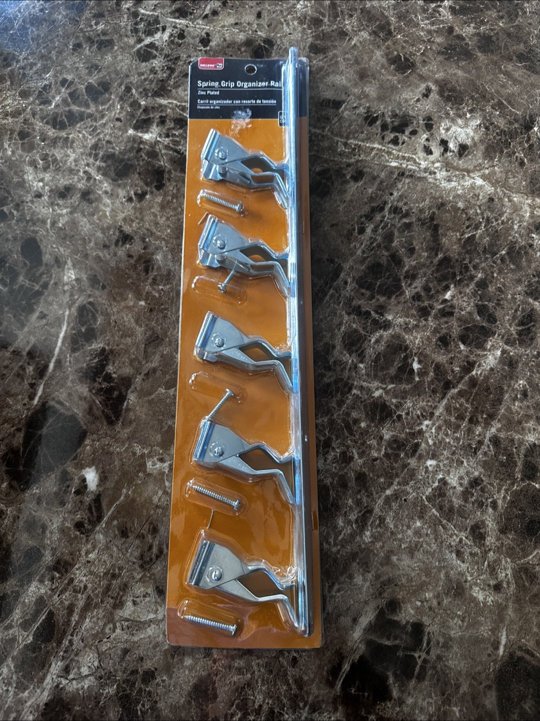 Bulldog Spring Grip Organizer Rail - Zinc Plated