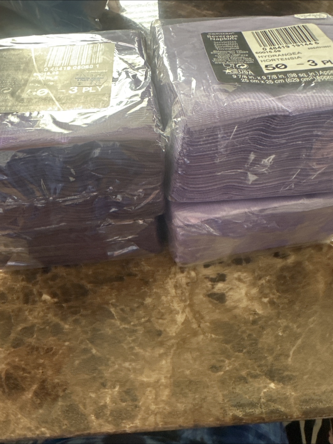 Purple 3-ply napkins - Bulk package - photo 2