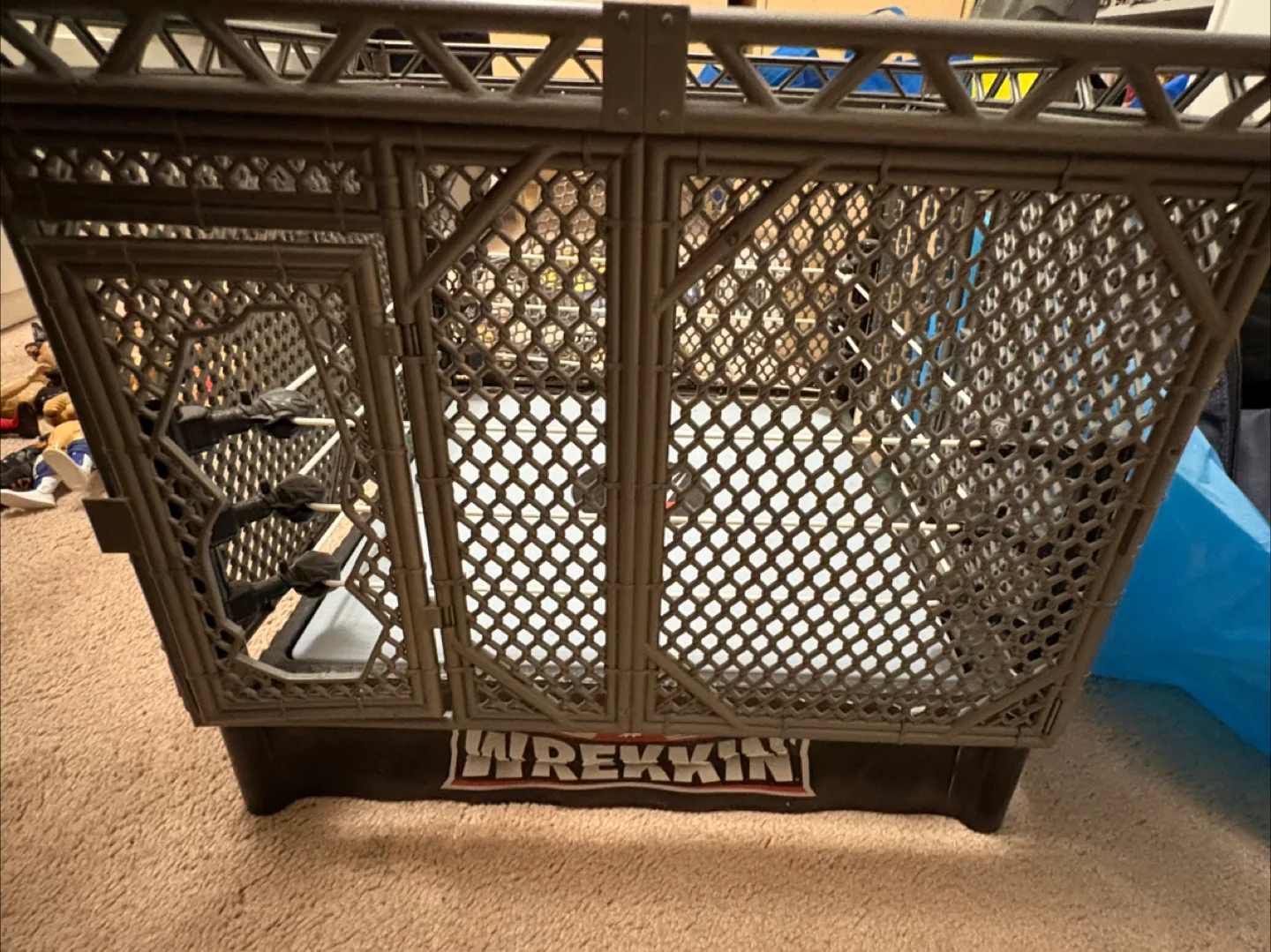 WWE 28 Wrestling Figures Lot and Wrestling Ring image indicator(3)