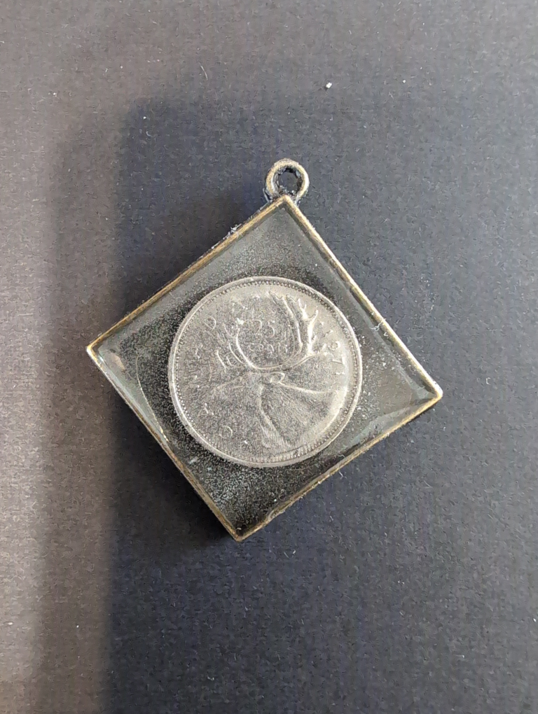 1971 Unique Canadian coin pendant