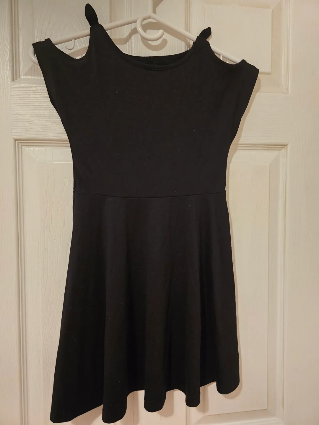 Place Girl's Black Cold Shoulder Dress Size M/M 7/8 thumbnail