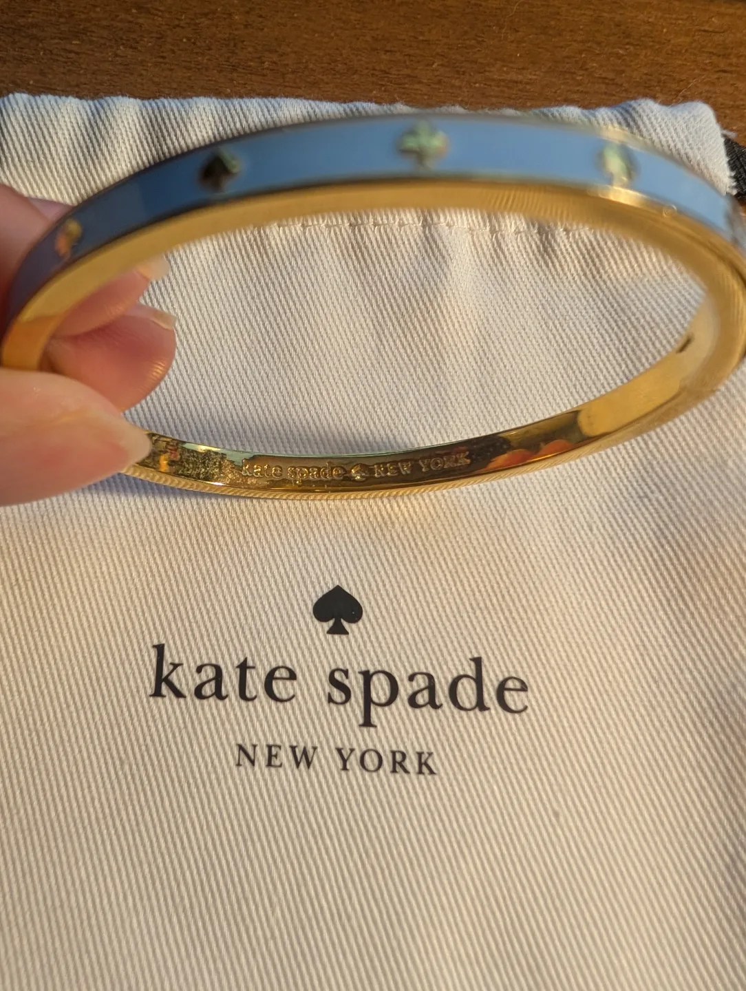 Kate Spade baby blue bangle image indicator(2)