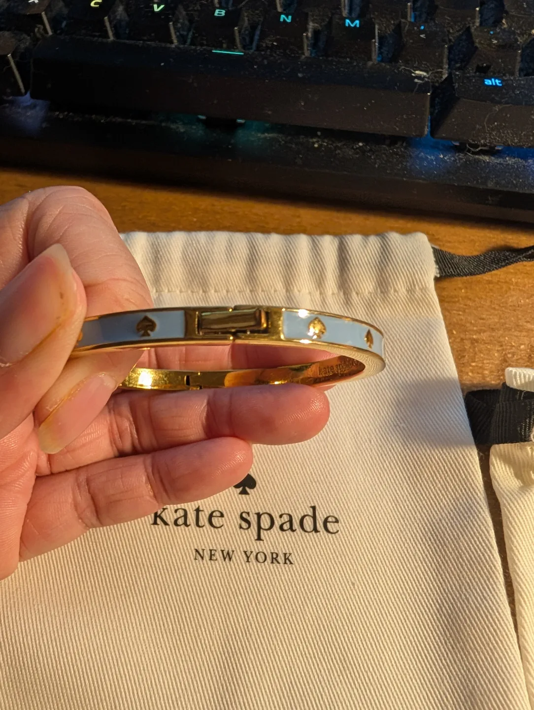 Kate Spade baby blue bangle image indicator(3)