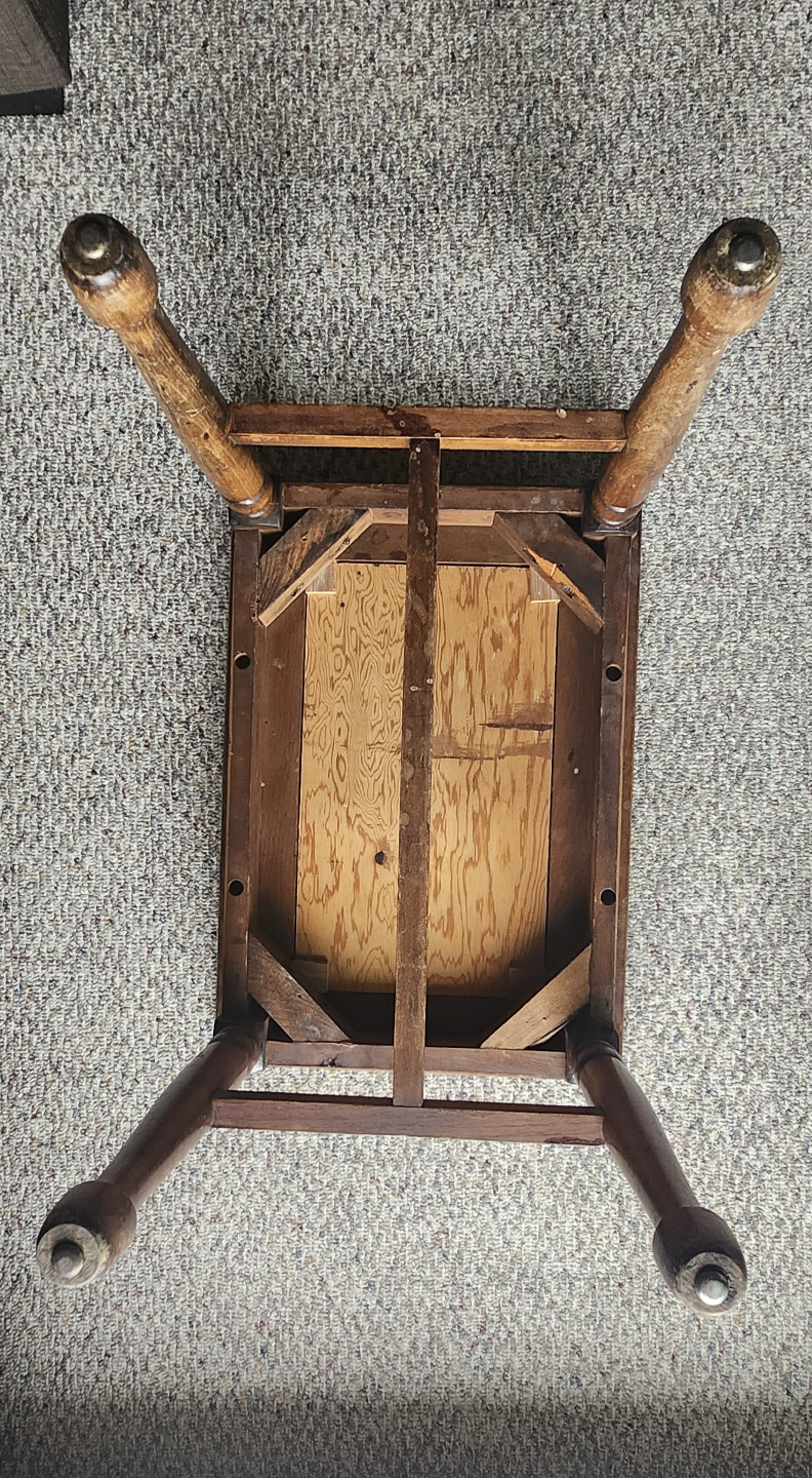 Vintage Wooden Footstool - photo 3