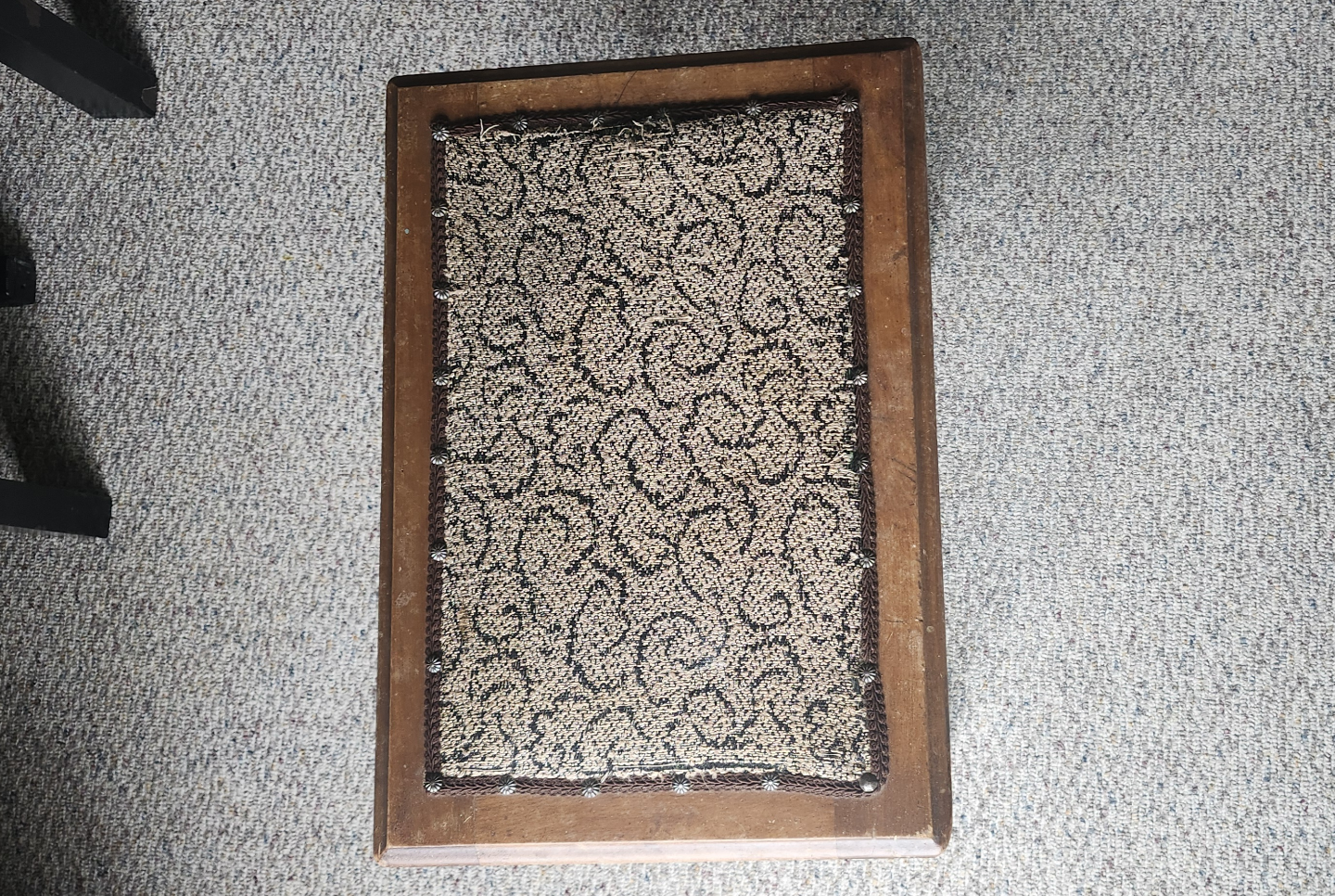 Vintage Wooden Footstool - photo 4