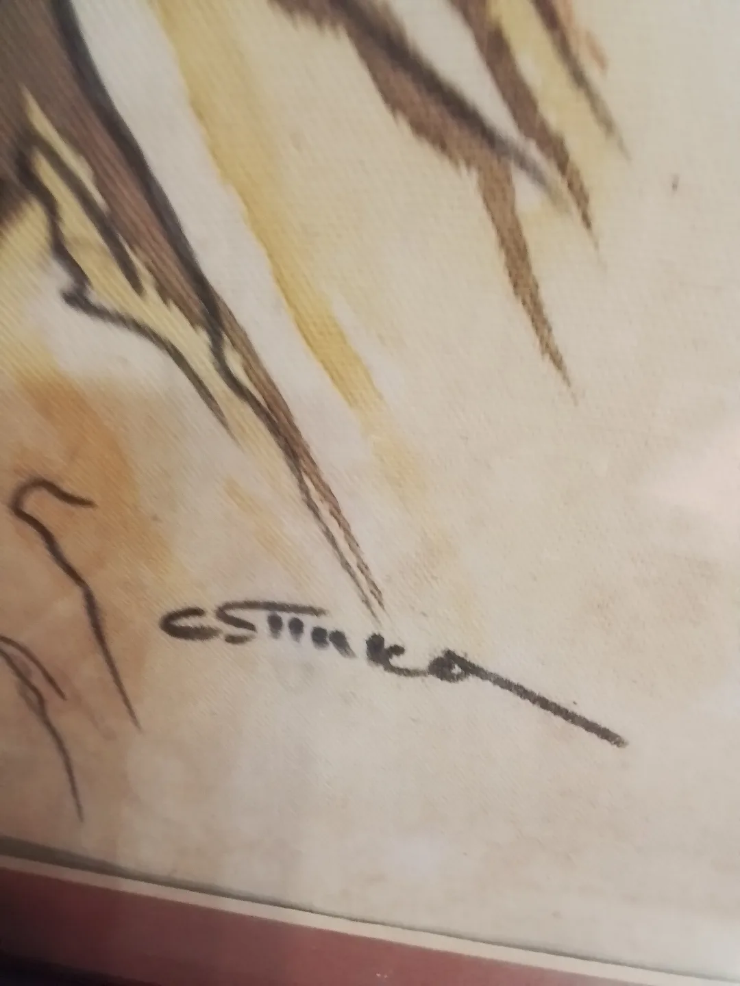 Framed African Wildlife Art Painting On Canvas image indicator(4)