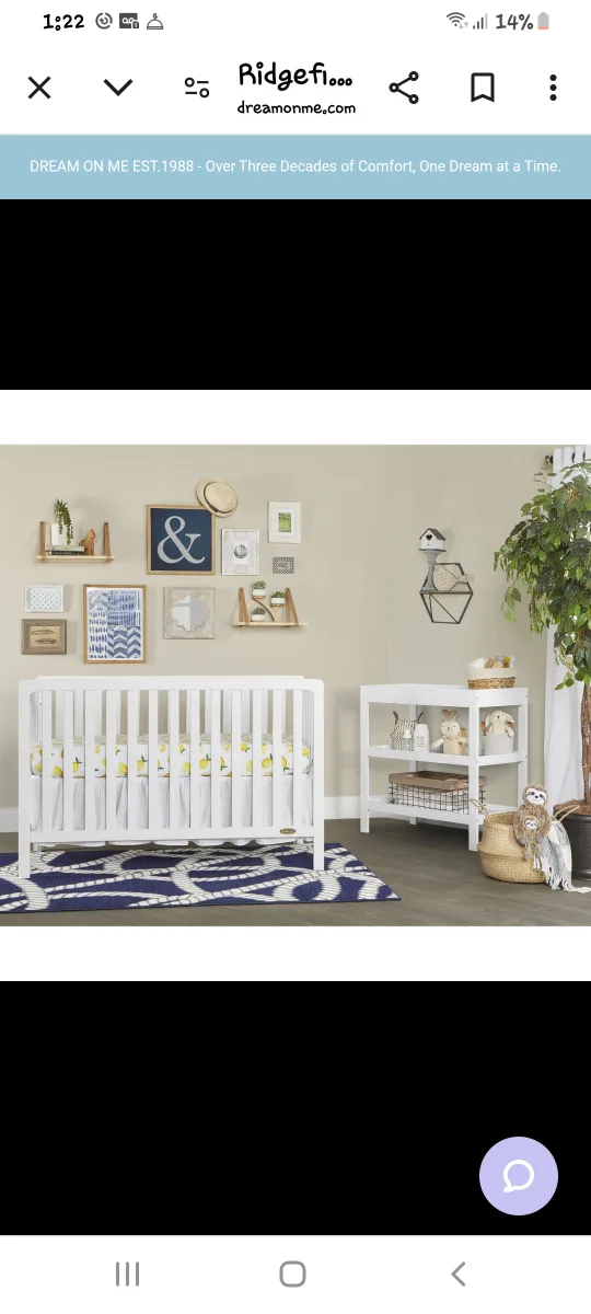 Dream On Me Ridgefield 5-in-1 Convertible Crib - White image indicator(2)