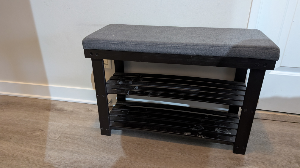 Shoe rack bench with storage - photo 2